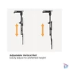 Kép 7/10 - Equip TV Mennyezeti konzol - 650375 (23"-55", dönthető, Max.: 20kg, fekete)