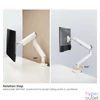 Kép 6/9 - Equip Monitor Asztali konzol - 650185 (17"-35", 1 monitor, dönthető, forgatható, Max.: 10,5kg, fehér)
