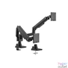 Kép 1/9 - Equip Monitor Asztali konzol - 650182 (17"-35", 2 monitor, dönthető, forgatható, Max.: 2x20kg, fekete)