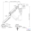 Kép 9/9 - Equip Monitor Asztali konzol - 650180 (17"-49", 1 monitor, dönthető, forgatható, Max.: 20kg, fekete)