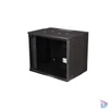 Kép 1/4 - Equip Fali Rackszekrény - EWM-09-5440-B (19", 9U, 540x400mm, lapra szerelt, fekete)