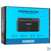Kép 2/7 - Everest HDD Dokkoló - HD3-530 (2,5"/3,5" HDD USB-A 3.0, Max.: 8TB, szürke)