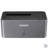 Kép 1/7 - Everest HDD Dokkoló - HD3-530 (2,5"/3,5" HDD USB-A 3.0, Max.: 8TB, szürke)