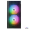 Kép 2/6 - Everest Számítógépház - MINION Mesh PEAK 300W (fekete; 2x12cm LED venti, Micro ATX / MINI-ITX, 300W táp)