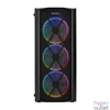 Kép 2/6 - Everest Számítógépház -  FLAT MESH (fekete; plexi; ATX; alsó táp; 4x120mm LED; 1xUSB3.0 + 2xUSB2.0, I/O; porszűrő)