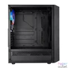 Kép 4/6 - Everest Számítógépház -  FLAT MESH (fekete; plexi; ATX; alsó táp; 4x120mm LED; 1xUSB3.0 + 2xUSB2.0, I/O; porszűrő)