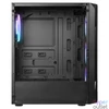 Kép 4/6 - Everest Számítógépház - X-RACER (fekete; üveg; ATX; alsó táp; 4x120mm LED, 1xUSB3.0 + 2xUSB2.0)