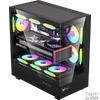 Kép 2/4 - Formula Számítógépház - Crystal Z8 Black (fekete, ablakos, ATX, 1xUSB3.0, 1xUSB2.0, 1xType-C)