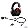 Kép 4/4 - HyperX Fejhallgató - Cloud Alpha Wireless (Vezeték nélküli, USB, fekete/piros)