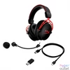 Kép 4/4 - HyperX Fejhallgató - Cloud Alpha Wireless (Vezeték nélküli, USB, fekete/piros)