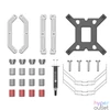 Kép 4/6 - ID-Cooling CPU Cooler - SE-224-XTS ARGB WHITE (28.9dB; max. 118,93 m3/h; 4pin csatlakozó, 4 db heatpipe, 12cm, PWM, LED)