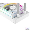 Kép 7/11 - ID-Cooling CPU Water Cooler - Space SL240 WHITE (13.8-30.5dB; max. 132,52 m3/h; 2x12cm, A-RGB LED, fehér)