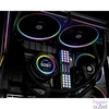 Kép 6/11 - ID-Cooling CPU Water Cooler - Space SL240 (13.8-30.5dB; max. 132,52 m3/h; 2x12cm, A-RGB LED, fekete)