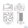 Kép 6/8 - ID-Cooling CPU Cooler - FROZN A410 BLACK (28.95dB; max. 132,94 m3/h; 4pin csatlakozó, 4 db heatpipe, 12cm, PWM)