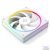 Kép 4/7 - ID-Cooling Cooler 12cm - AF-127-ARGB-W (29,9dB, max. 132,52 m3/h, 4pin, PWM, 12cm, ARGB LED, fehér)