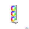 Kép 2/7 - ID-Cooling CPU Water Cooler - FX360 ARGB WHITE (35,2dB; max. 129,39 m3/h; 3x12cm, A-RGB LED, fehér)
