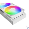 Kép 4/7 - ID-Cooling CPU Water Cooler - FX360 ARGB WHITE (35,2dB; max. 129,39 m3/h; 3x12cm, A-RGB LED, fehér)