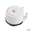 Kép 5/7 - ID-Cooling CPU Water Cooler - FX360 ARGB WHITE (35,2dB; max. 129,39 m3/h; 3x12cm, A-RGB LED, fehér)