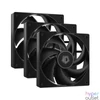 Kép 1/7 - ID-Cooling Cooler 12cm - AF-125-K TRIO (29,85dB, max. 132,94 m3/h, 4pin, PWM, 3 x12cm, ARGB LED, fekete)