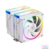 Kép 1/6 - ID-Cooling CPU Cooler - FROZN A620 ARGB WHITE (29,9dB; max 132,52 m3/h; 4Pin csatlakozó, 6 db heatpipe, 2x12cm, PWM)