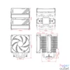 Kép 6/6 - ID-Cooling CPU Cooler - FROZN A620 ARGB WHITE (29,9dB; max 132,52 m3/h; 4Pin csatlakozó, 6 db heatpipe, 2x12cm, PWM)