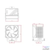 Kép 7/8 - ID-Cooling CPU Cooler - FROZN A400 BLACK (25,8dB; max. 77,81 m3/h; 4pin csatlakozó, 4 db heatpipe, 12cm, PWM)