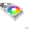 Kép 4/11 - ID-Cooling CPU Water Cooler - Space SL360 XE WHITE (35,2dB; max. 129,39 m3/h; 3x12cm, A-RGB LED, fehér)