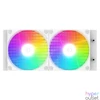 Kép 3/9 - ID-Cooling CPU Water Cooler - Space SL240 XE WHITE (25dB; max. 129,39 m3/h; 2x12cm, A-RGB LED, fehér)