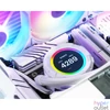 Kép 9/9 - ID-Cooling CPU Water Cooler - Space SL240 XE WHITE (25dB; max. 129,39 m3/h; 2x12cm, A-RGB LED, fehér)