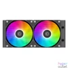 Kép 3/10 - ID-Cooling CPU Water Cooler - Space SL240 XE (25dB; max. 129,39 m3/h; 2x12cm, A-RGB LED, fekete)