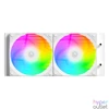 Kép 3/11 - ID-Cooling CPU Water Cooler - FX240 INF WHITE (27.2dB; max. 98,54 m3/h; 2x12cm, A-RGB, fehér)