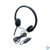 Kép 3/4 - Logitech Fejhallgató - H340 Headset (USB, mikrofon, fekete)