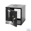 Kép 1/3 - Manhattan Rackszekrény - 10" fali kivitel (6U, 320 (h) x 300 (w) x 300 (d) mm, Összeszerelt, Fekete)
