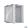 Kép 2/3 - Manhattan Rackszekrény - 19" fali kivitel (12U, 635 (h) x 570 (w) x 450 (d) mm, Flatpack, Szürke)