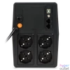 Kép 5/6 - NJOY Szünetmentes 1000VA - Horus Plus 1000 (4 Schuko, line-interaktív, RJ45 védelem, USB, szoftver, LCD kijelző, fekete)