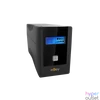 Kép 2/4 - NJOY Szünetmentes  650VA - Cadu 650 (2 Schuko, line-interaktív, USB menedzsment, RJ11/45 vonalvédelem(1Gb/s), fekete)
