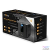 Kép 2/6 - NJOY Szünetmentes  600VA - Horus Plus 600 (2 Schuko, line-interaktív, RJ11 védelem, USB, szoftver, LCD kijelző, fekete)