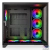 Kép 7/8 - NJOY Számítógépház -  AURA (fekete, ablakos, ATX, 7x12cm, 2xUSB3.0, 1x USB-C)