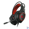 Kép 3/6 - Rampage Fejhallgató - RM-K23 MISSION (mikrofon, USB, hangerőszabályzó, nagy-párnás, piros)