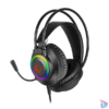 Kép 2/3 - Rampage Fejhallgató - RM-K27 X-JAMMER (mikrofon, 3,5 mm Jack, hangerőszabályzó, nagy-párnás, fekete, RGB LED)