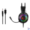 Kép 3/3 - Rampage Fejhallgató - RM-K27 X-JAMMER (mikrofon, 3,5 mm Jack, hangerőszabályzó, nagy-párnás, fekete, RGB LED)