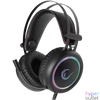 Kép 1/5 - Rampage Fejhallgató - STORMY RGB (7.1, mikrofon, USB, hangerőszabályzó, nagy-párnás, 2m kábel, fekete)