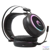 Kép 3/5 - Rampage Fejhallgató - STORMY RGB (7.1, mikrofon, USB, hangerőszabályzó, nagy-párnás, 2m kábel, fekete)