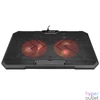 Kép 4/7 - Rampage Notebook Hűtőpad 17"-ig - AD-RC12 GAMEZONE (2*12cm venti, 100rpm, RGB LED) Fekete