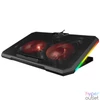 Kép 1/7 - Rampage Notebook Hűtőpad 17"-ig - AD-RC12 GAMEZONE (2*12cm venti, 100rpm, RGB LED) Fekete