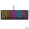 Kép 1/7 - Rampage Billentyűzet - PLOWER K60 Black US (Vezetékes, Mechanikus, Blue switch, angol, fekete, RGB LED)