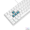 Kép 2/7 - Rampage Billentyűzet - PLOWER K60 White US (Vezetékes, Mechanikus, Blue switch, angol, fehér, RGB LED)