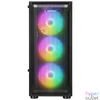 Kép 3/6 - Rampage Számítógépház - SHIVA  (fekete; ablakos; ATX, alsó táp, 4x120mm LED)