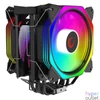 Kép 1/5 - Rampage CPU Cooler - OCTAGON C60 (max 40dB, 96,84 m3/h, 4 pin csatlakozó, 2x12cm, A-RGB, LED)