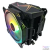 Kép 2/5 - Rampage CPU Cooler - OCTAGON C60 (max 40dB, 96,84 m3/h, 4 pin csatlakozó, 2x12cm, A-RGB, LED)